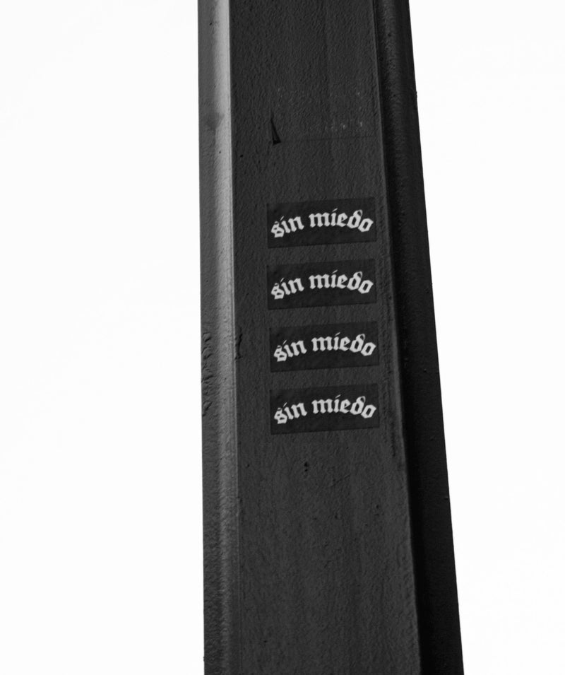 Sin Miedo chrome vinyl sticker pack