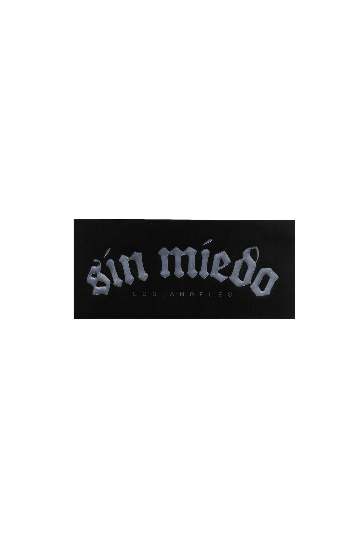 Sin Miedo chrome vinyl sticker pack