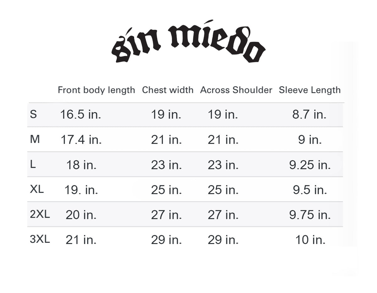 Sin Miedo crop top tee, fit view