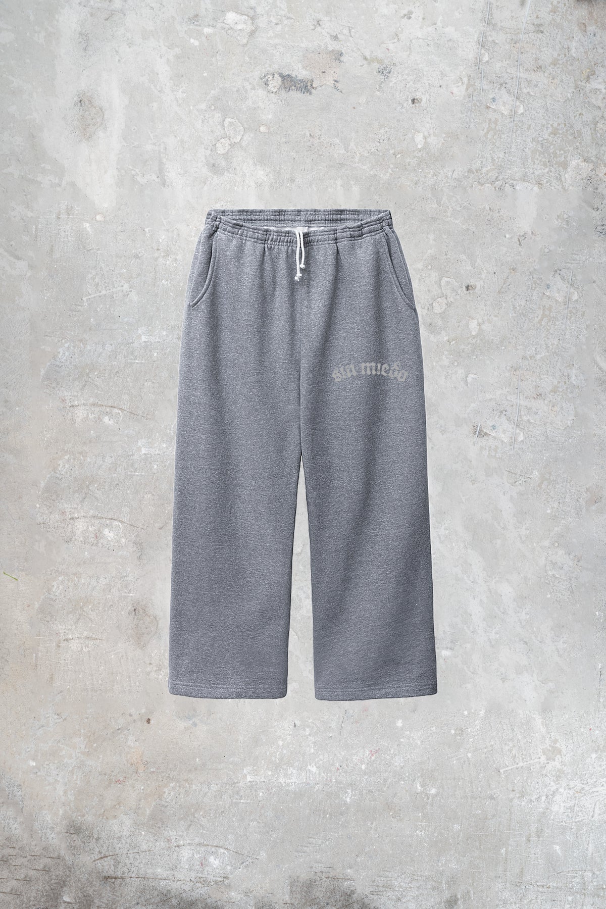 Grey Cemento pants by Sin Miedo, made in Los Angeles