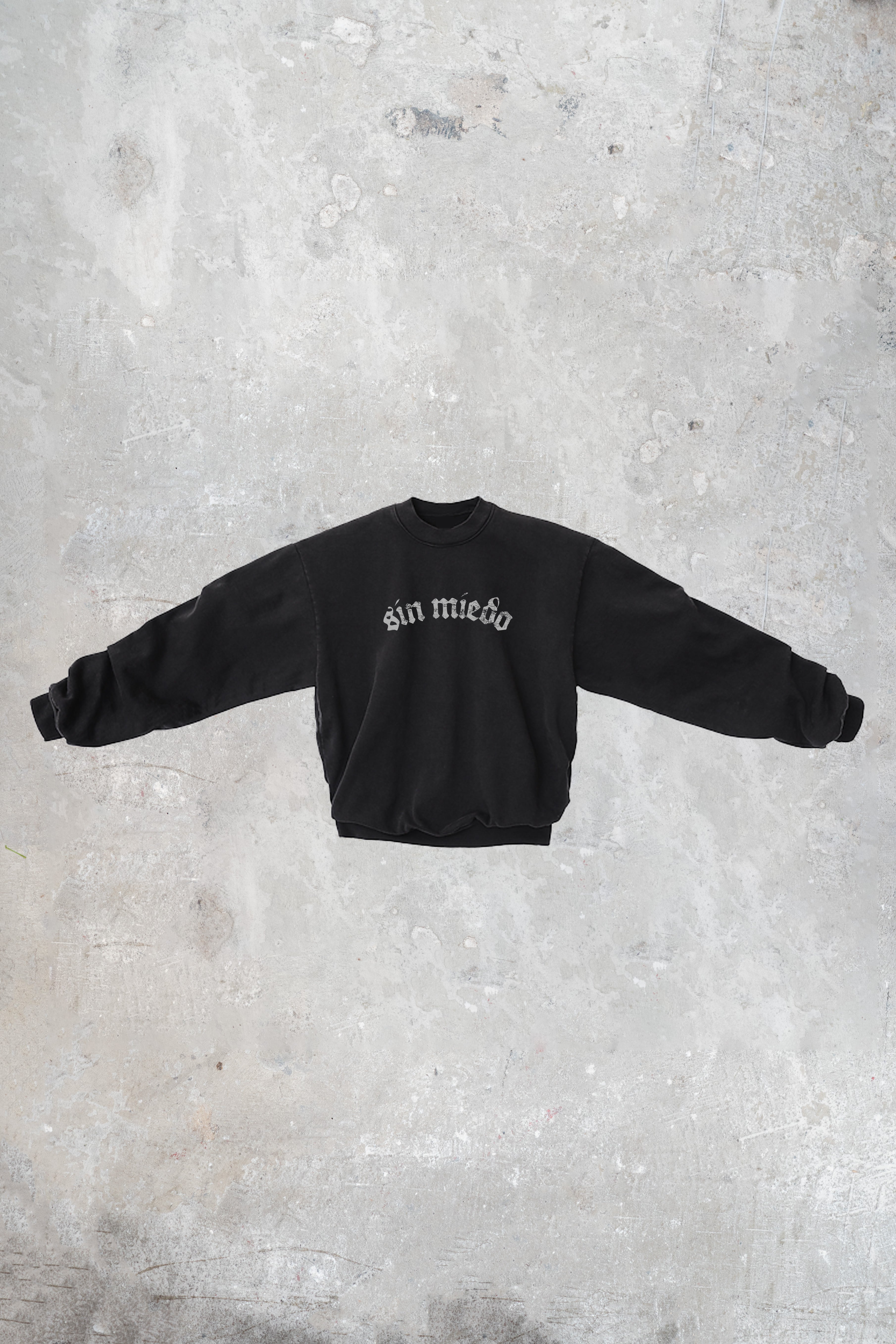 OFF BLACK CEMENTO CREWNECK – Sin Miedo