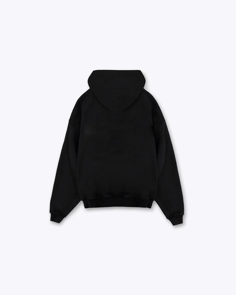 Sin Miedo all black hoodie, alternate view