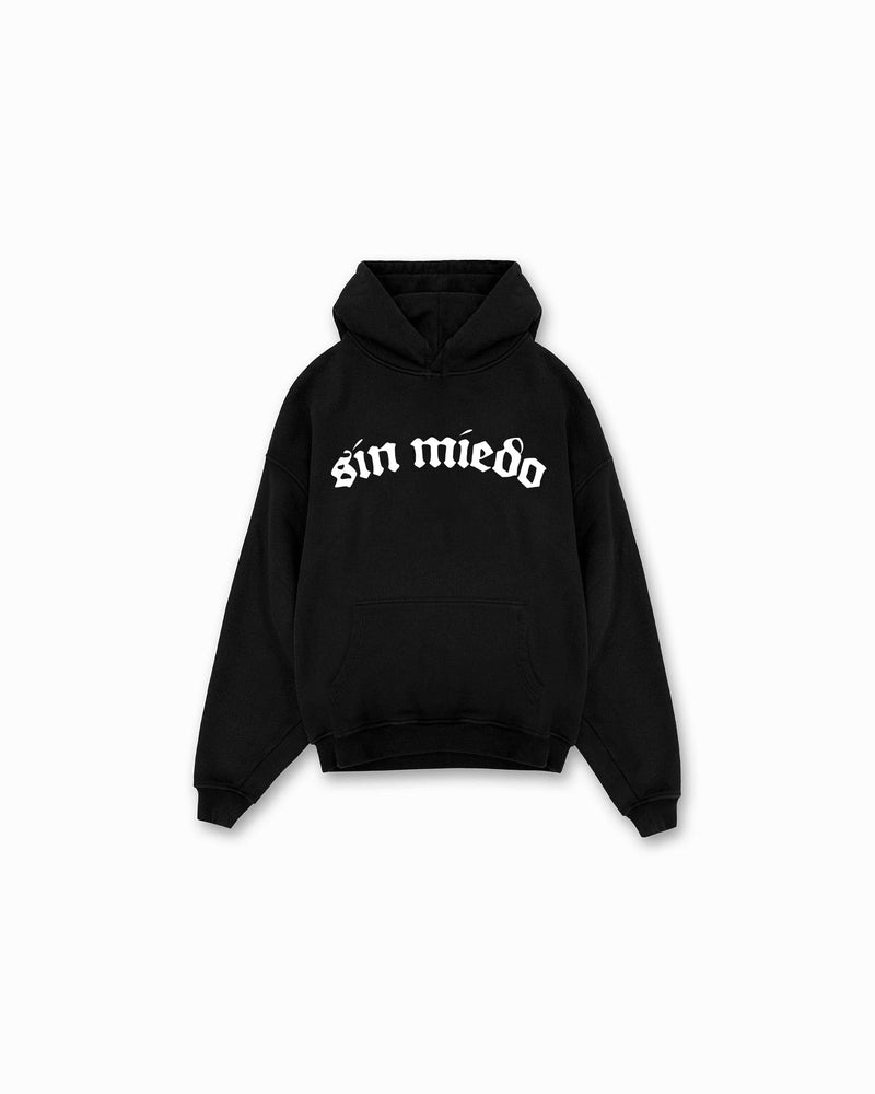 Sin Miedo front logo hoodie, made in Los Angeles