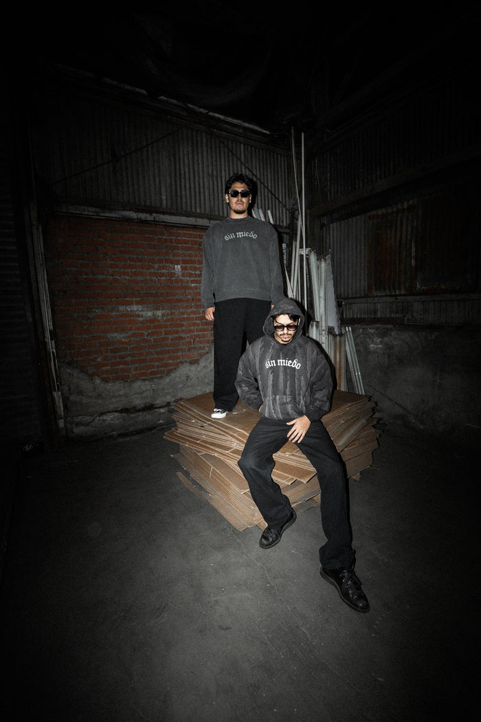 CEMENTO: BLACK DRIP CEMENTO HOODIE