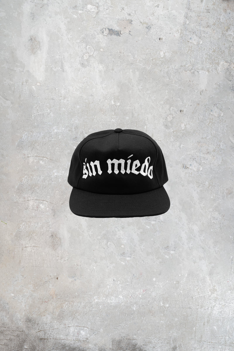 Black Sin Miedo hat, made in the USA