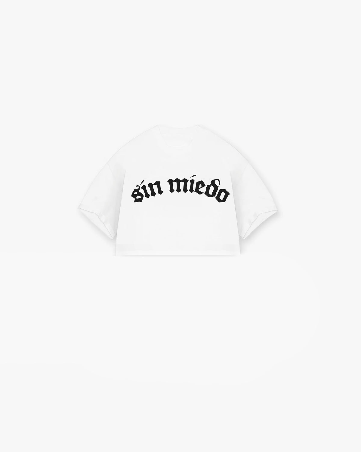 Sin Miedo crop top tee, made in Los Angeles