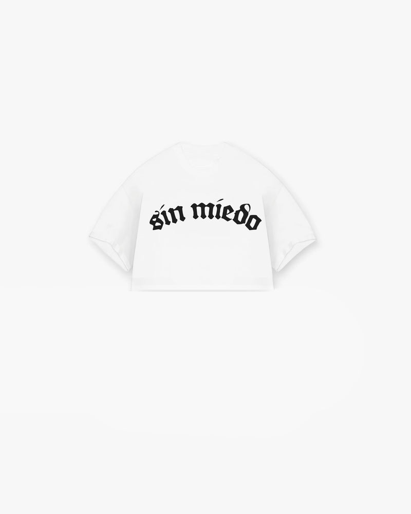 Sin Miedo crop top tee, made in Los Angeles