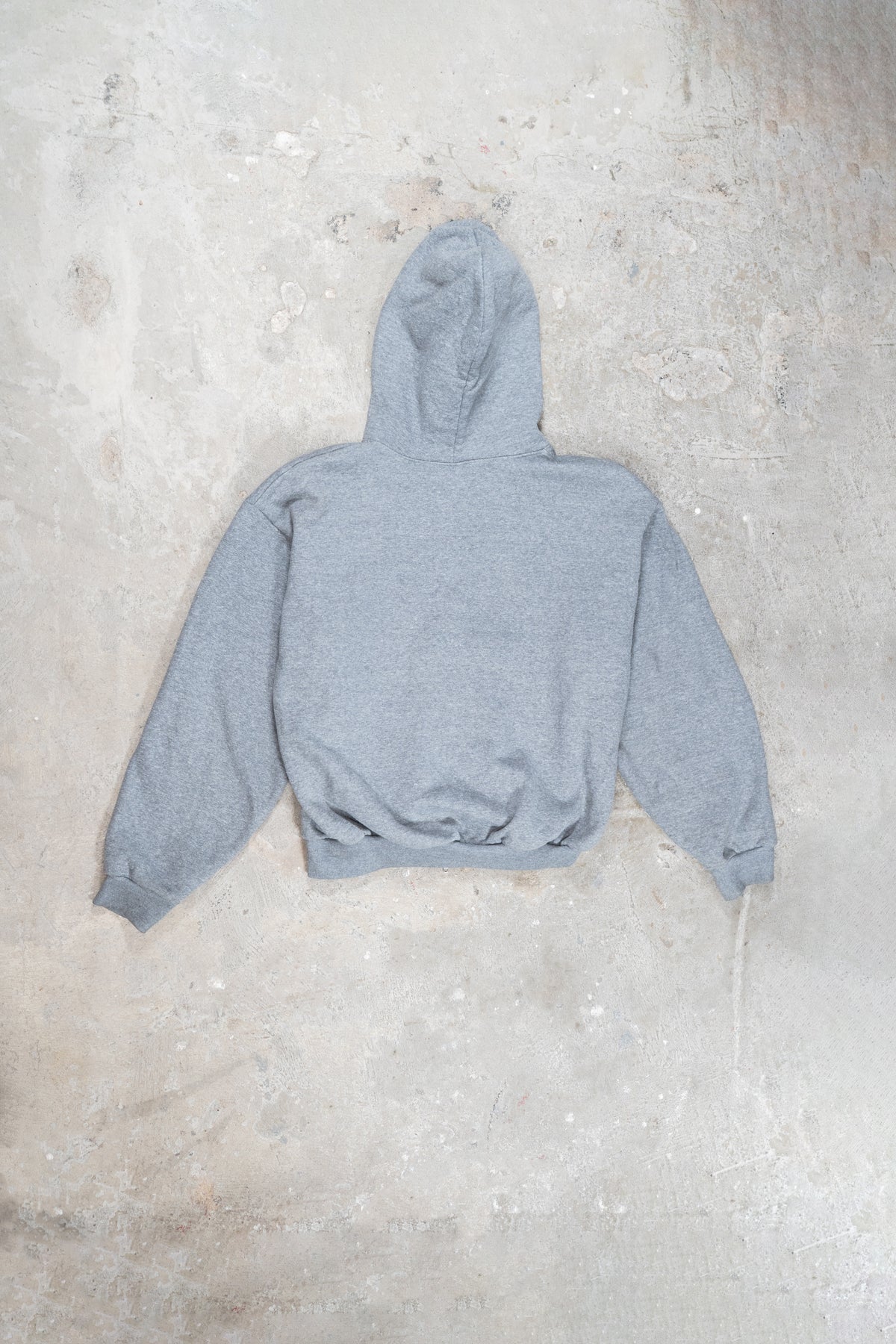 Grey Cemento zip up hoodie, alternate view