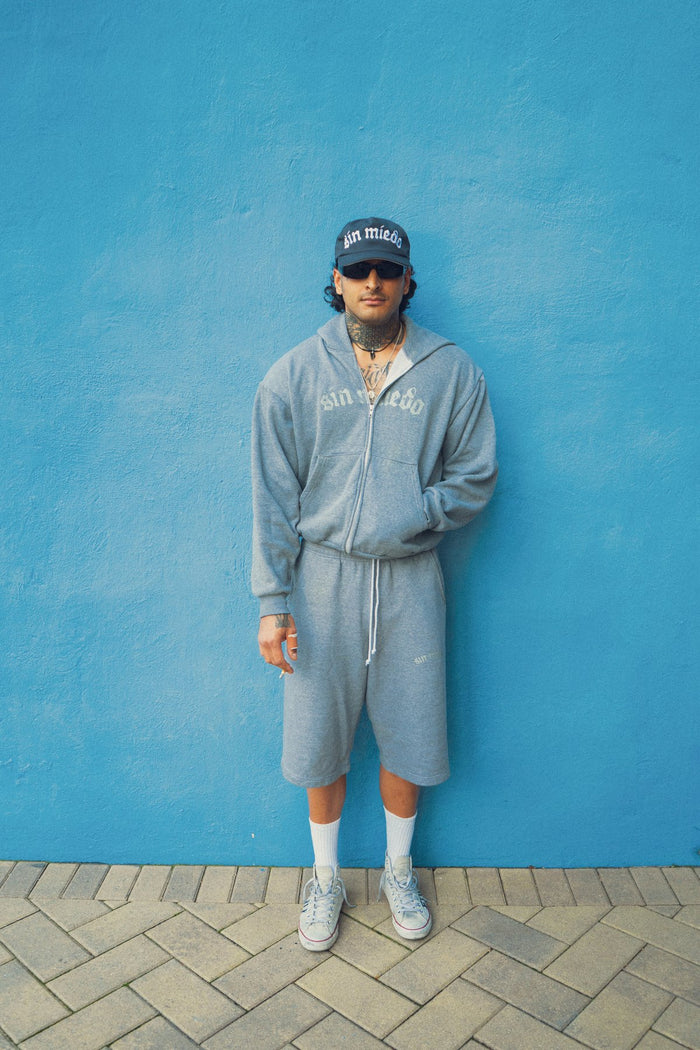 CEMENTO: GREY CEMENTO ZIP UP