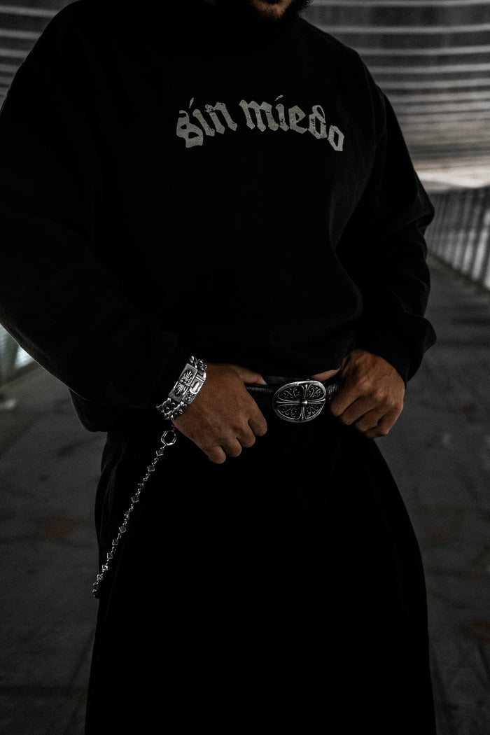 CEMENTO: OFF BLACK CEMENTO CREWNECK