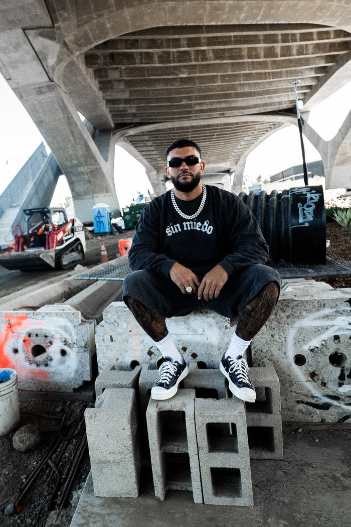 CEMENTO: OFF BLACK CEMENTO CREWNECK