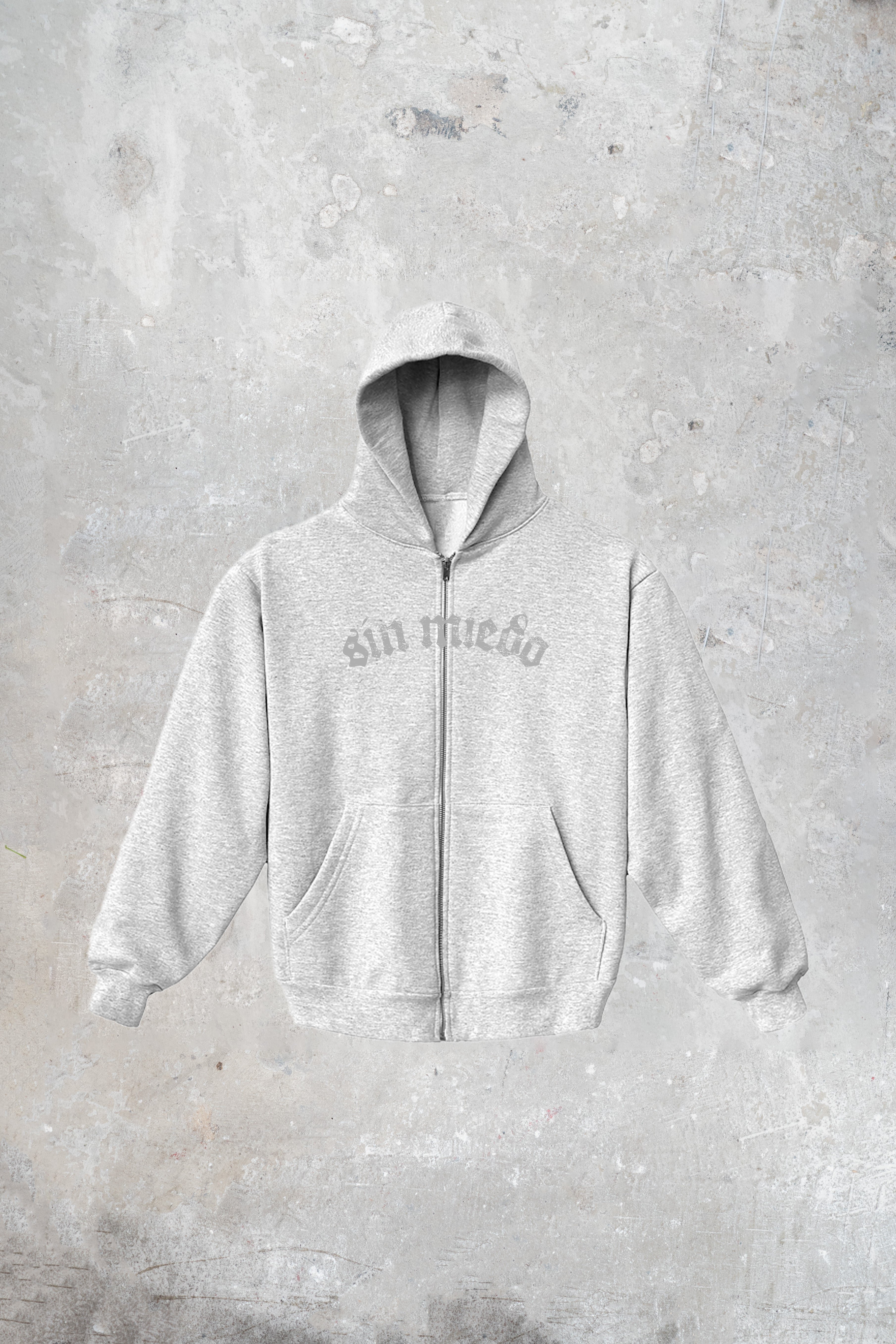 SILVER CEMENTO ZIP UP