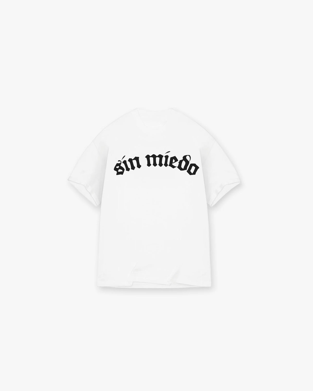Sin Miedo front logo tee, alternate view