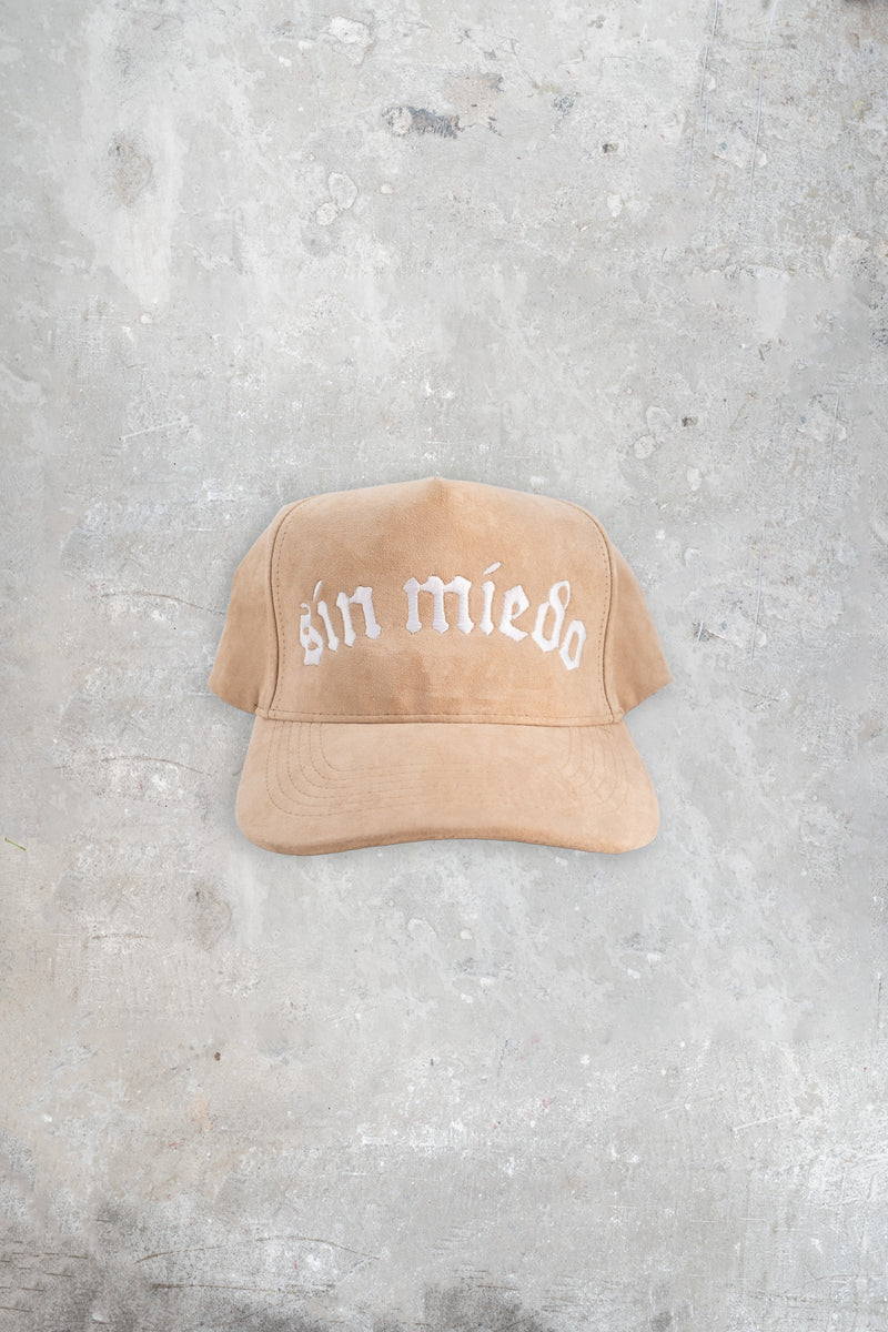 Tan suede Sin Miedo hat