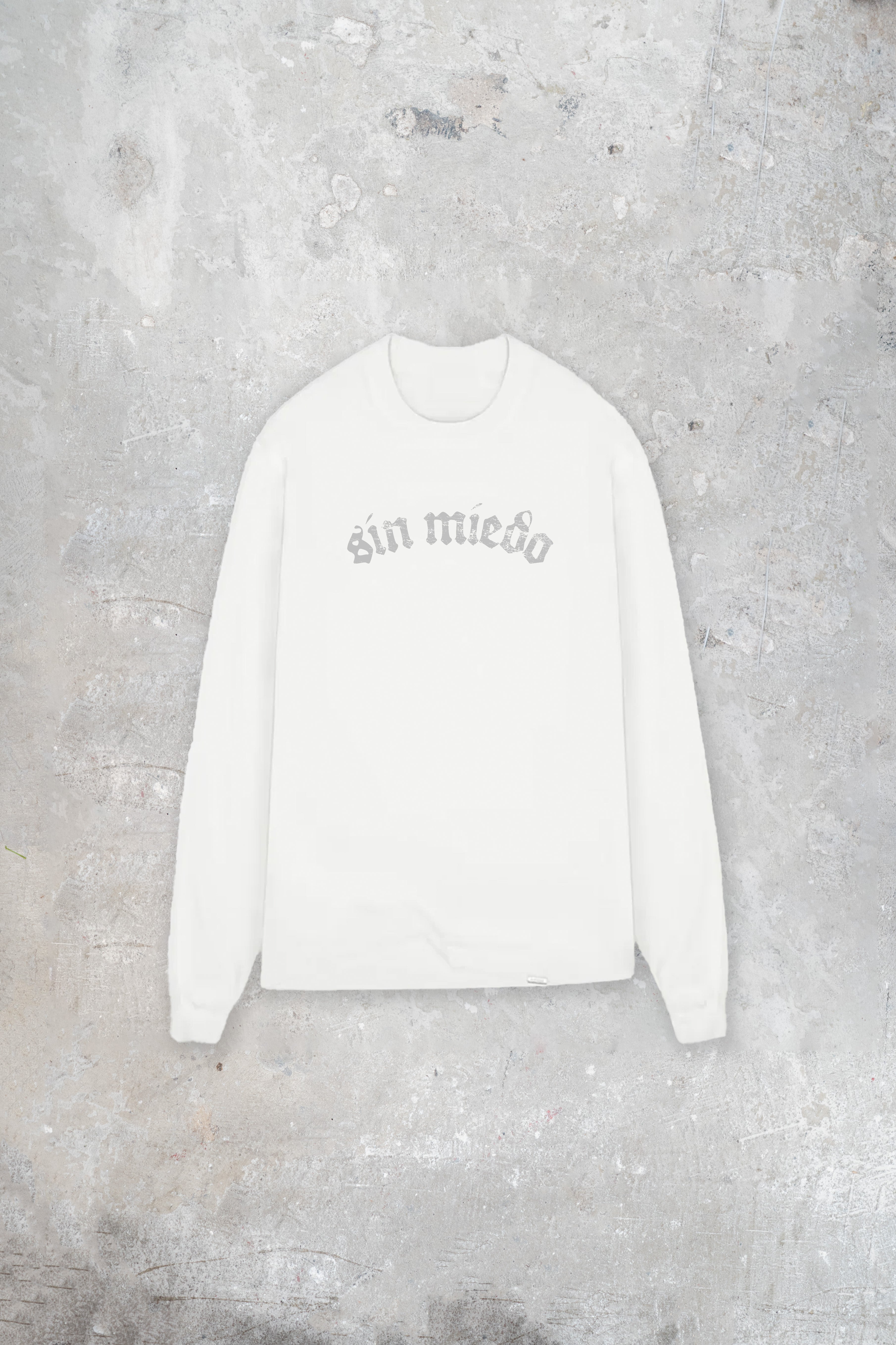 WHITE CEMENTO LONG SLEEEVE